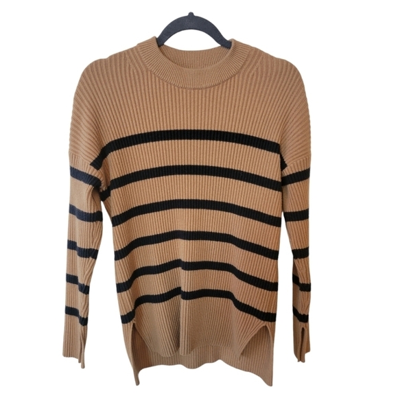 Abercrombie & Fitch Striped Slouchy Tunic Sweater Size XXS - Picture 2 of 4